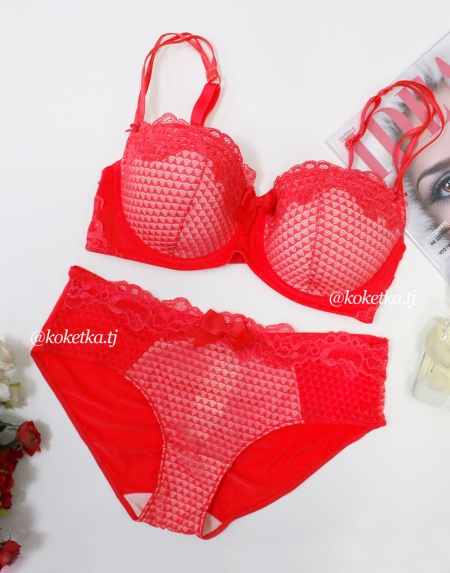 Бюстгальтер с трусиками (чашка D и E)