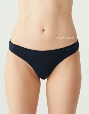 Набор трусиков — стринг от U.S. POLO ASSN (черный, бежевый, белый, фуксия, черный - 5 шт)