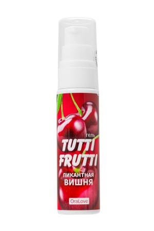 Съедобная гель-смазка TUTTI-FRUTTI для орального интима со вкусом вишни, 30 г