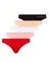 Набор трусиков — cлип от U.S. POLO ASSN (черный, бежевый, белый, красный, розовый - 5 шт)