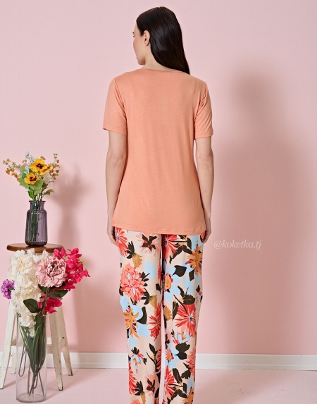 Домашний комплект с футболкой и штанами