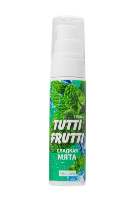 Съедобная гель-смазка TUTTI-FRUTTI для орального со вкусом сладкой мяты 30г
