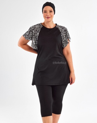 Модный купальник с короткими лосинами