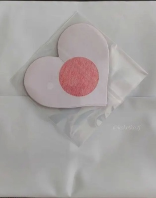Пэстисы-наклейки в виде сердечки