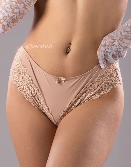 Гипюровые трусики слип