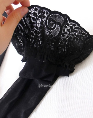 Чулки с кружевной коронкой (15 ден)