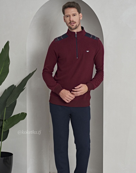 Теплый модный домашний костюм