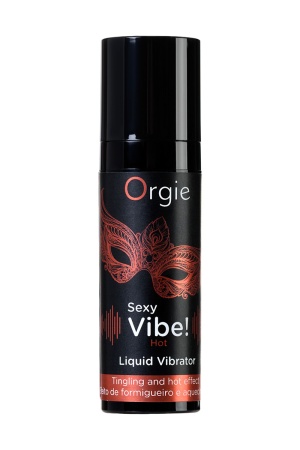 Гель Orgie Sexy Vibe Hot с разогревающим и вибрирующим эффектом, 15 мл 