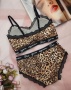 Леопардовый топ с трусиками