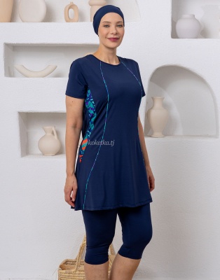 Модный купальник с короткими лосинами