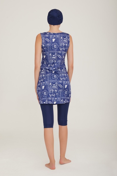 Модный купальник с короткими лосинами