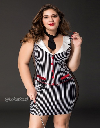 Соблазнительный костюм учительницы (Plus Size)