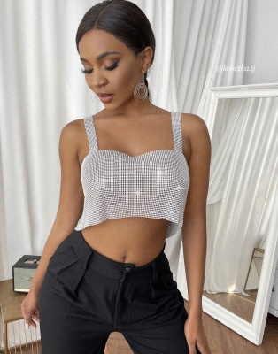 Металлический кроп-топ