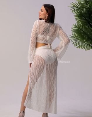 Пляжный топ с юбкой