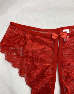 Эротические трусики-слипы стринг с доступом