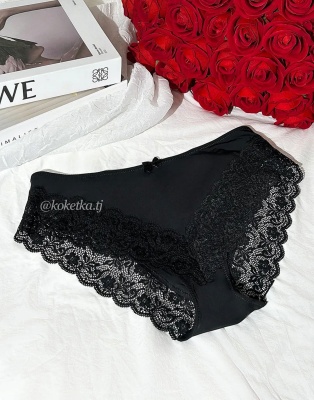 Гипюровые трусики слип