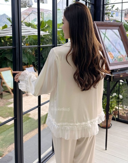 Домашний комплект с рубашкой и штанами