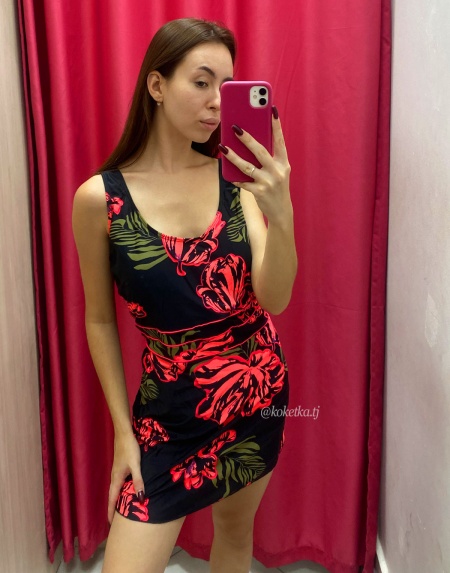 Модный купальник с короткими шортами (XXL, 3XL, 4XL, 5XL, 6XL)