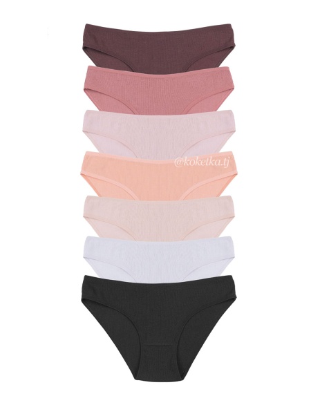 Набор хлопковых трусиков — слип (7 шт)