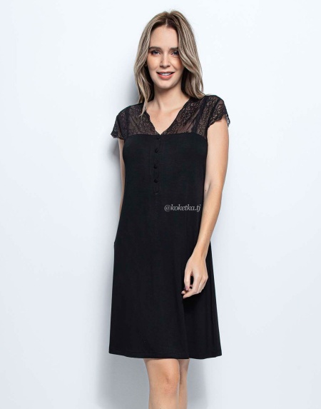 Модная и удобная сорочка с кружевными рукавами