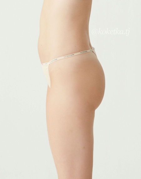 Набор трусиков-бикини U.S. Polo Assn (черный, бежевый, белый, фуксия, черный - 5 шт)