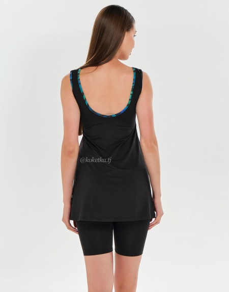 Модный купальник с короткими лосинами