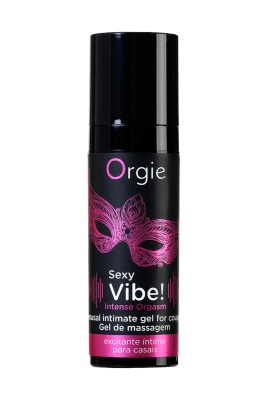Гель для массажа ORGIE Sexy Vibe Intense Orgasm с разогревающим и охлаждающим эффектом, 15 мл