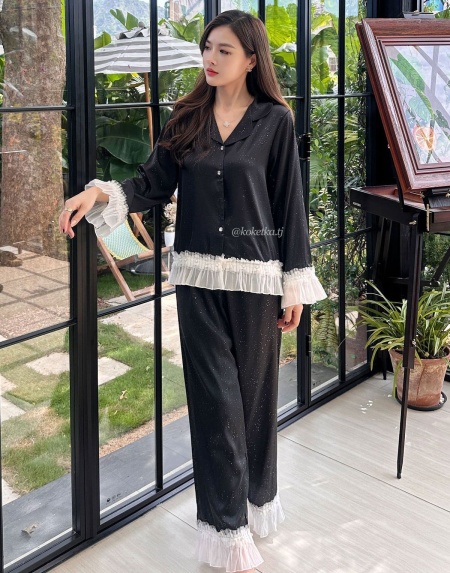 Домашний комплект с рубашкой и штанами