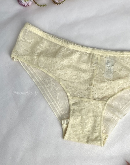 Гипюровые трусики слип