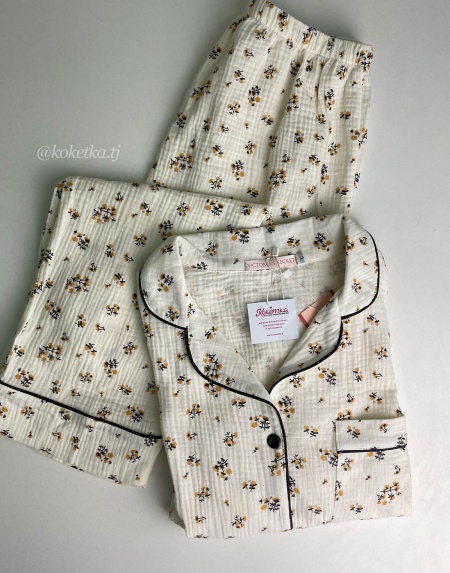 Муслиновая рубашка со штанами