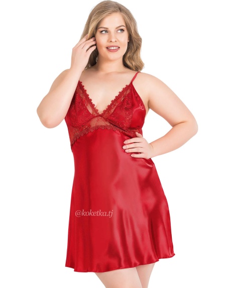 Атласная сорочка (XXL, 3XL, 4XL)