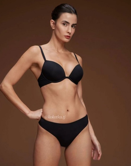 Бюстгальтер (пуш-ап) с трусиками бразилиана