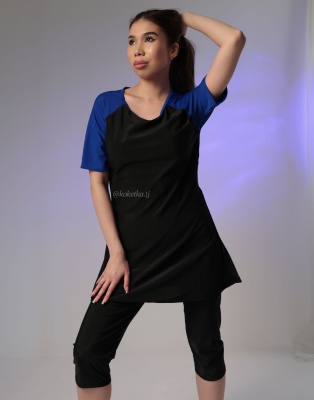 Модный купальник с короткими лосинами