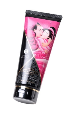 Съедобный массажный крем Shunga Raspberry Feeling, малина, 200 мл