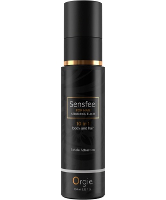 Мужской лосьон с феромонами для тела и волос SENSFEEL - SEDUCTION ELIXIR 10 IN 1 for Him